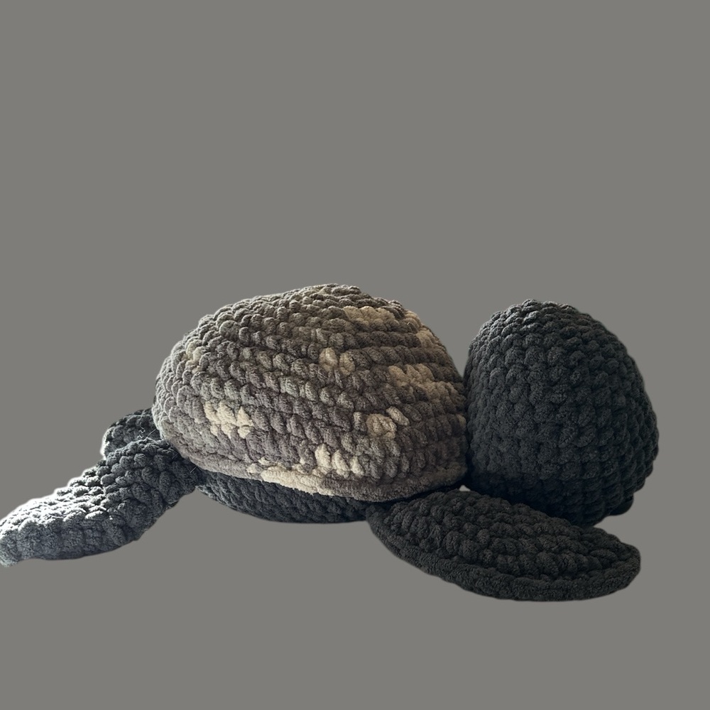 Handmade Crochet Turtle - Picture 3 of 5